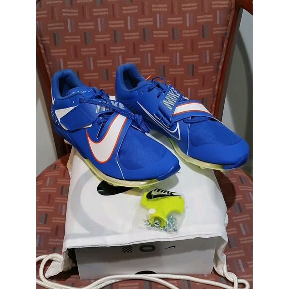 New Men's 11.5 Nike Air Zoom Long Jump Elite Racer Blue. - Picture 2 of 11